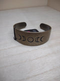 Lunar effect - Brass Moon Motif Cuff Bracelet - Fashion Fix Exclusive Bracelet