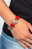 Oasis Orchard - Red Stones and Beads Clasp Bracelet