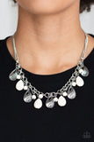 Terra Tranquility - White Teardrop Stone Beads Short Necklace