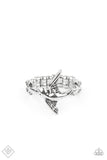 Totally Tweet-terpated - Silver Bird in Mid-Flight Thin Band Ring - Fashion Fix Ring