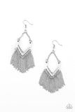 Unchained Fashion - Gold - Brass - Silver Dainty Chains Stream Fringe Fishhook Earrings