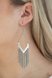 Unchained Fashion - Gold - Brass - Silver Dainty Chains Stream Fringe Fishhook Earrings