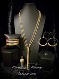 Knot All There - Gold Strands Chains in a Knot Long Necklace Fashion Fix Necklace Oct. 2021