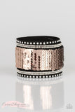 MERMAIDS Have More Fun - Pink/Black - Gold/Silver - Silver/Silver Reversable Sequins Snap Wrap Bracelet