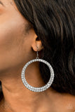 So Demanding - Black/Gunmetal Hoop/Fishhook Earrings - Fashion Fix Earrings Nov 2019