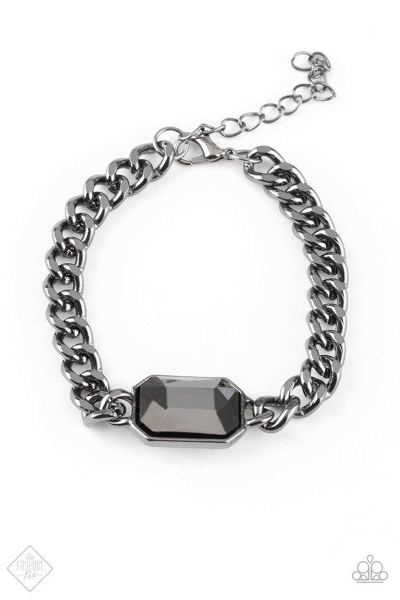 Command And CONQUEROR - Black Gunmetal Clasp Bracelet. Fashion Fix Bracelet Sept. 2018