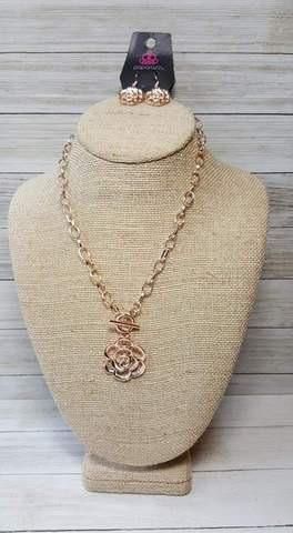 Beautifully In Bloom - Rose Gold Short Necklace