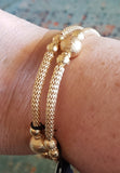 West End Wraparound None - Gold Coil Bracelet