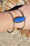 What You Seer Is What You Get - Blue Cuff Bracelet