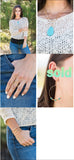 Center Chic - Gold Wide Band Ring. Fashion Fix Piece