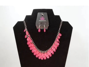 Next In Shine - Pink Short Necklace