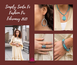 Simply Santa Fe - Blue/Turquoise - Silver Complete Trend Blend Fashion Fix Set February 2021