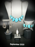 Simply Santa Fe - Blue/Turquoise - Silver Complete Trend Blend Fashion Fix Set September 2020