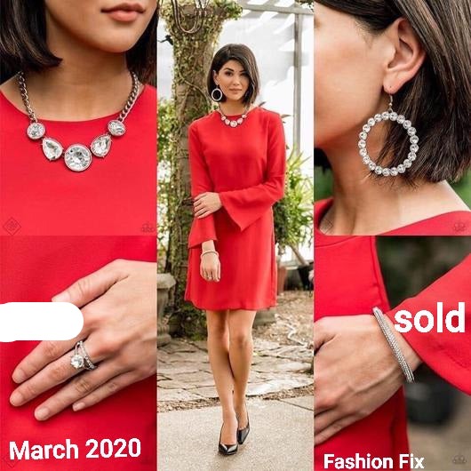 Welcome To The GLAM-boree - Silver - Gold Hoop/Fishhook Earrings - Fashion Fix Earrings March 2020