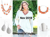 Glimpses of Malibu - Orange - Silver Complete Trend Blend Fashion Fix Set - Nov. 2018