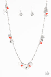 Musical Expression - Red Long Necklace