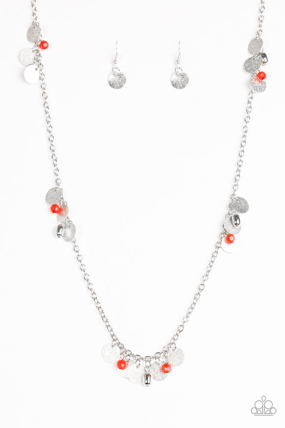 Musical Expression - Red Long Necklace