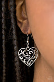 The Truth HEARTS - Silver Heart Fish Hook Earrings