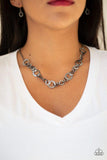 Move It On Over - Black Gunmetal Short Necklace