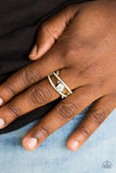 Prepare To Be Dazzled - Brass Wide Band Ring