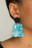 Majestic Mariner - Purple - Blue Acrylic Post earrings