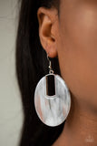 Haute Heiress - Multi Marble Smoky Acrylic Post Earrings