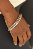 Heir Toss - Silver Bangles Hematite Rhinestones Bangle Bracelet