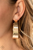 Curve Crushin' - Gold Thich Hoop Earrings - Fashion Fix Earrings