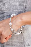 Chicly Celebrity - Pink - White Pearly Beads Coil Bracelet - Fashion Fix Bracelet