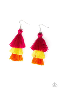 Hold On to Your Tassel! - Multi 3-Tiered Tassel Fishhook Earrings