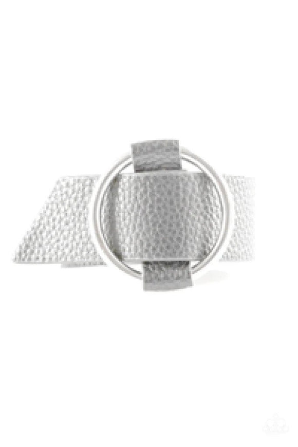 Simply Stylish - Silver Snap Wrap Bracelet