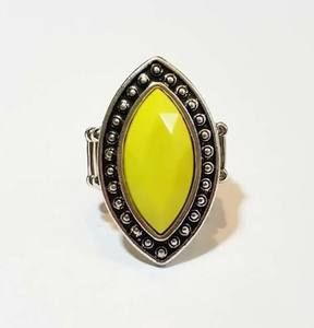 Serenely Sahara - Yellow Wide Band Ring