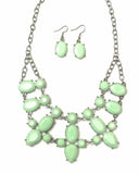 Goddess Glow - Green Short Necklace. Fashion Fix Exclusive March 2020