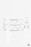 Knock Into Shape - Silver Cuff Bracelet