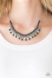 A Touch Of CLASSY - Blue - Pink Pearl Short Necklace