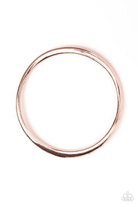 Awesomely Asymmetrical - Silver, Copper, and Rose Gold Warped Bangle Bracelet