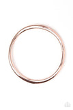 Awesomely Asymmetrical - Silver, Copper, and Rose Gold Warped Bangle Bracelet