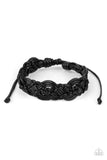 coastal Diving - Black Twine-Like Cords Urban Pull Tie bracelet