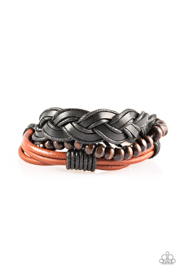 Beachside Resort - Brown Urban Tie Bracelet