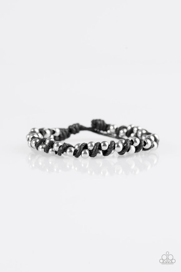 Beaded Bandit - Black Urban Tie Bracelet
