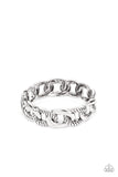 Bold Move - Silver Hinged Bracelet