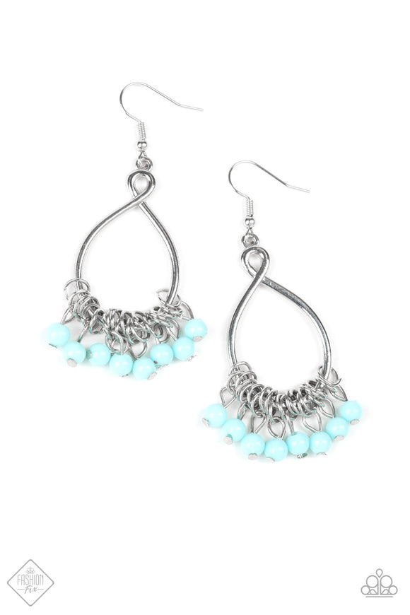 Broadway Babe - Blue Fish Hook Earrings. Fashion Fix Earrings