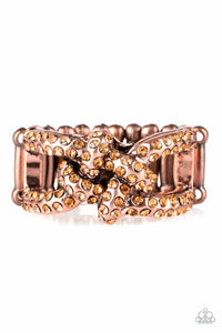 Can Only Go UPSCALE From Here - Copper - Brass Wide Band Ring