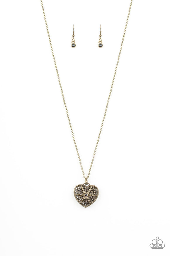 Casanova Charm - Black Heart Long Necklace