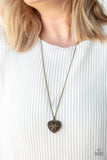 Casanova Charm - Black Heart Long Necklace