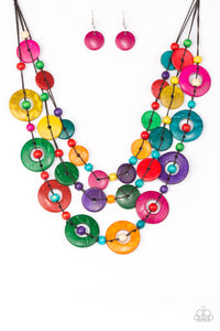 Catalina Coastin - Multi Wooden Necklace