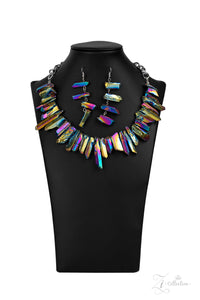 Charismatic - Oil Spill Iridescence ZI Piece Short Necklace 2021