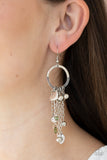 Charm School - Green Heart Fishhook Earrings