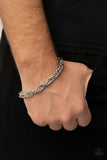 Executive Exclusive - Silver Double Linked Chain Urban Clasp Bracelet