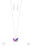 The Social Butterfly Effect - Multi Oil Spill with an UV Effect Long Necklace